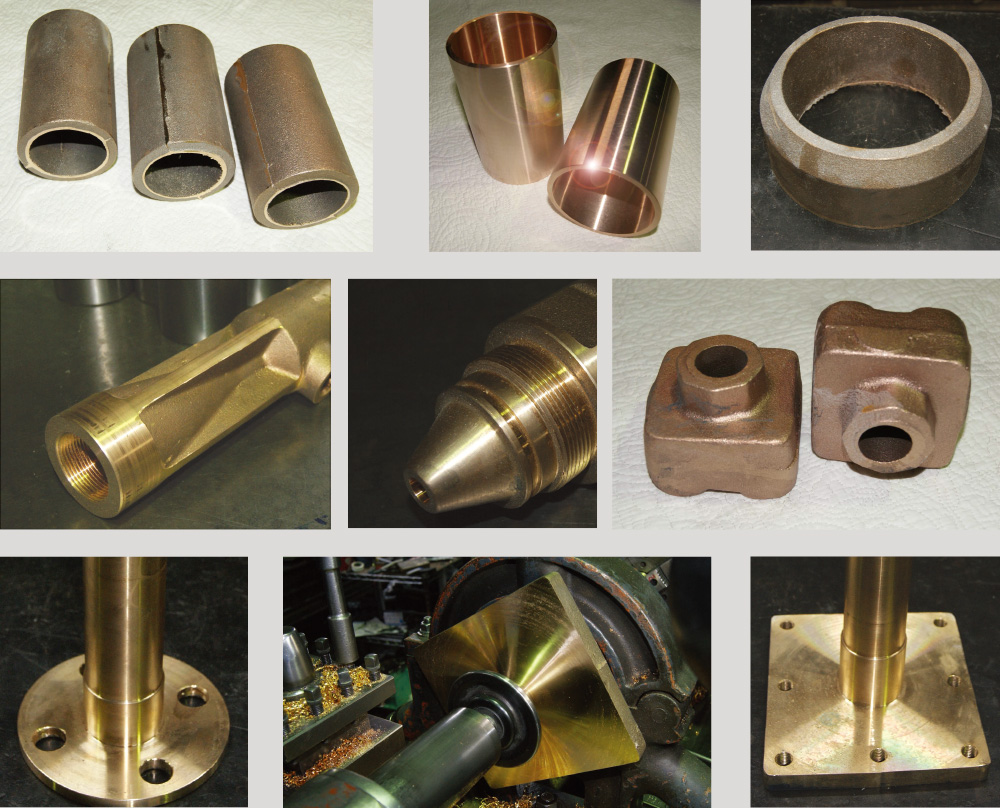 銅合金鋳物(CAC403,CAC406 (旧表示 BC3,BC6))・加工品