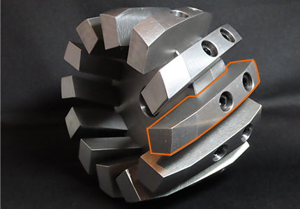 GY-TypeAの刃先パーツを分割